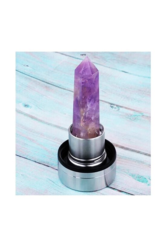 Ametist Doğal Taş Şifa Su Şişesi 550 Ml