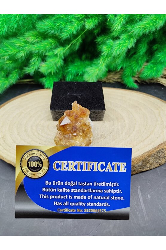 Ham Sitrin Kaya Dekoratif Doğal Taş (sertifikalı)