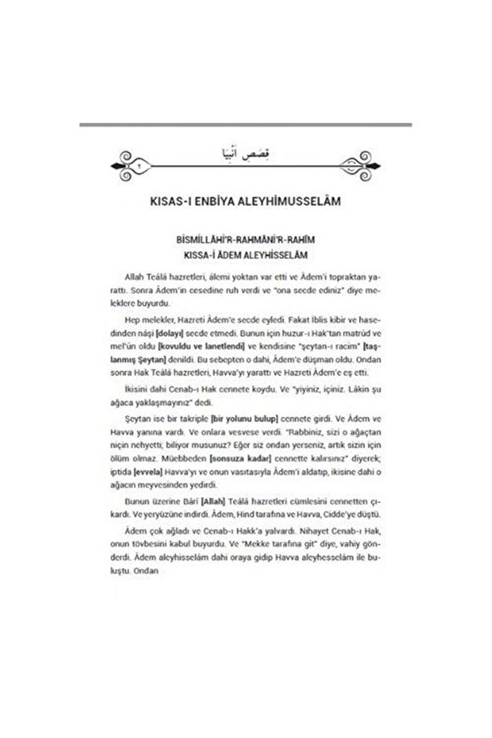 Kısas-ı Enbiya (Osmanlıca Türkçe)