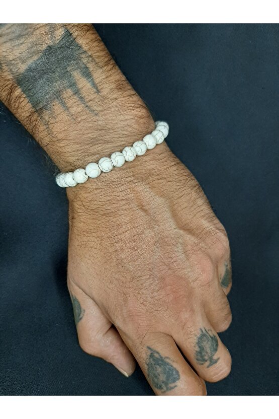 Doğal Taş Havlit Bileklik Unisex