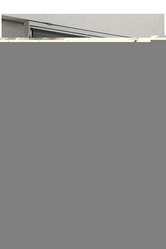 Zebra Perde Gri Pliseli Dilimsiz