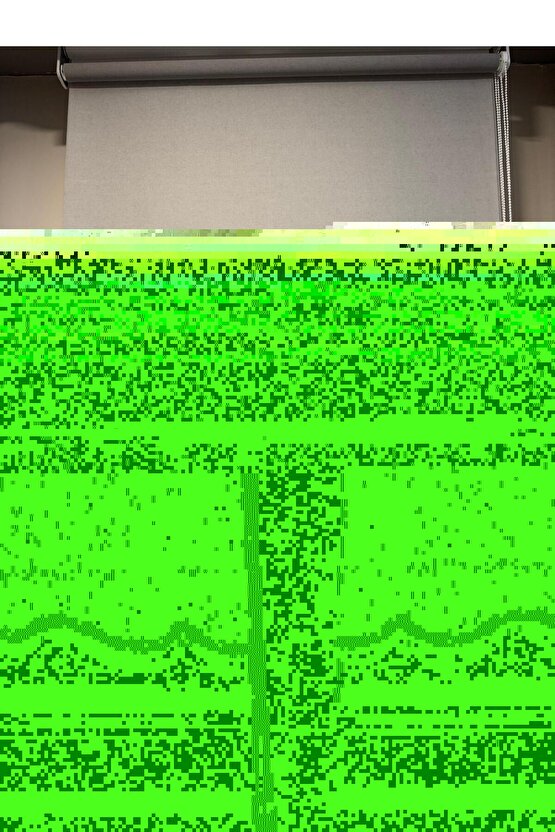 Çift Mekanizmalı Tül Stor Perde Gri Renk Keten 1. Kalite