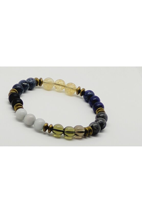 Doğaltaş kadın bileklik takıntı evham