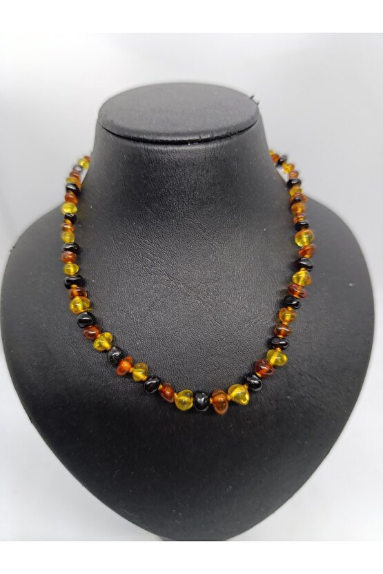 Çocuk Kehribar Kolye (Organik Şifa Taşı) 32 cm -1034