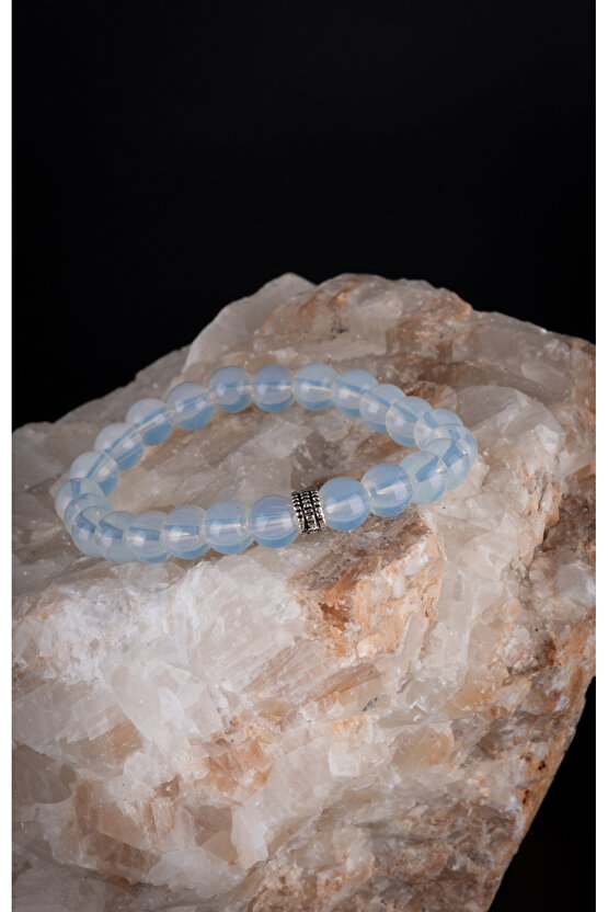 Unisex Opalit Ay Taşı Zayıflama Bilekliği