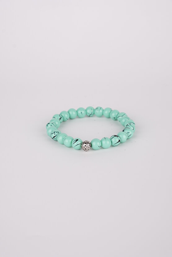Unisex Turkuaz Doğaltaş Hediyelik Bileklik