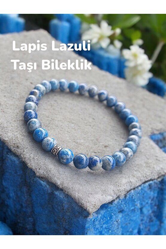 Doğal Taş Lapis Lazuli Taşı Bileklik 6 mm