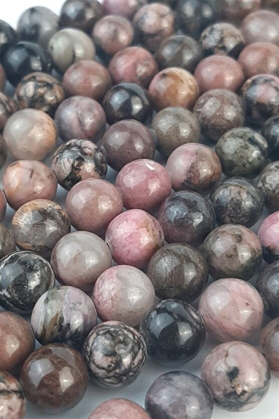 Rodonit Doğal Taş 8 Mm 1 Dizi Helsinki