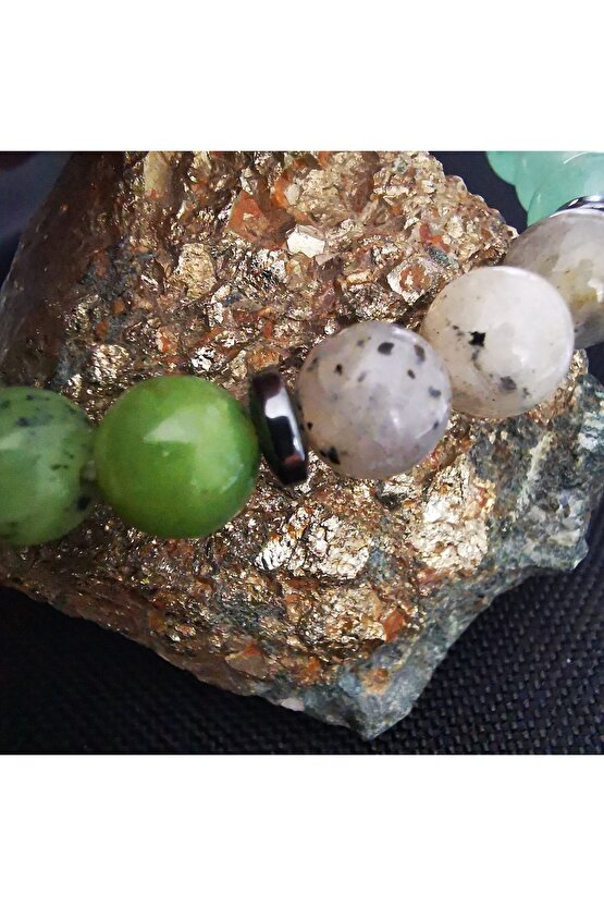 Kalp doğaltaş Bilekliği