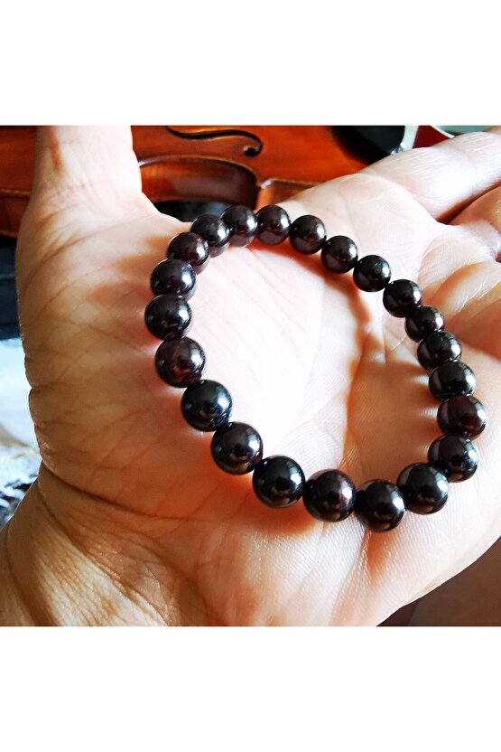 Güç Güven Cesaret  Doğaltaş Bilekliği