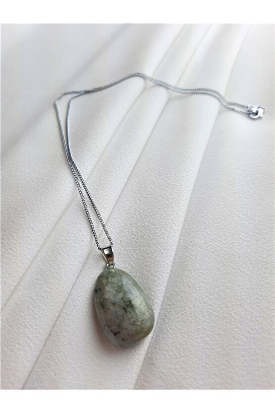 Kadın Doğal Taş Kolye, Labradorit Kolye, Labradorit Doğal Taş Kolye