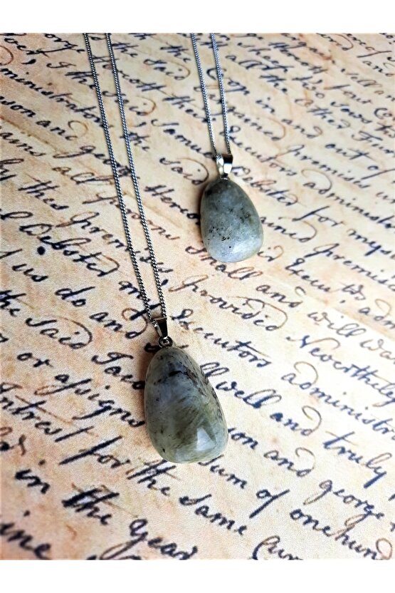 Kadın Doğal Taş Kolye, Labradorit Kolye, Labradorit Doğal Taş Kolye