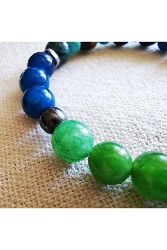 Boğa Burcu  Doğaltaş Bilekliği