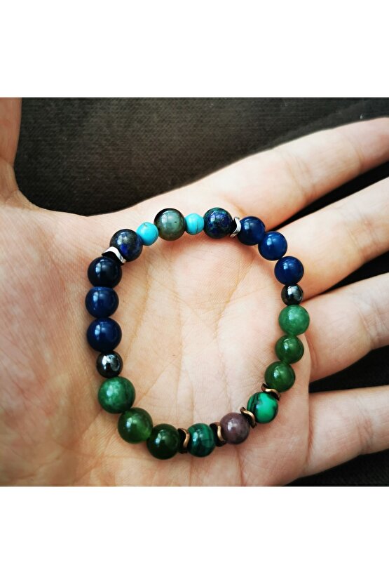 Boğa Burcu  Doğaltaş Bilekliği