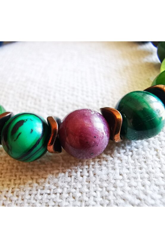 Boğa Burcu  Doğaltaş Bilekliği