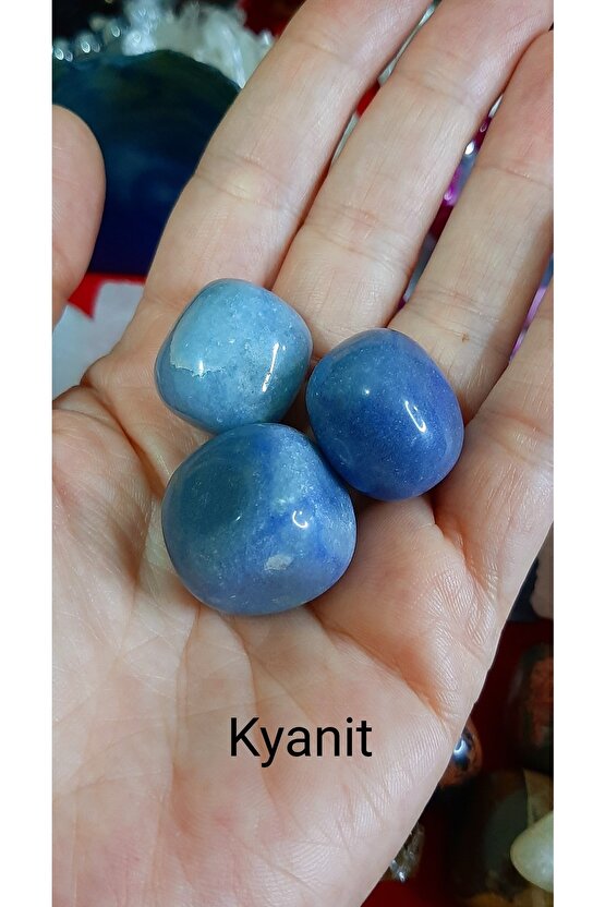 Doğaltaş Antalya Orjinal Doğal Taş Kyanit Taşı Kütle Tamburlanmış Tımbıl