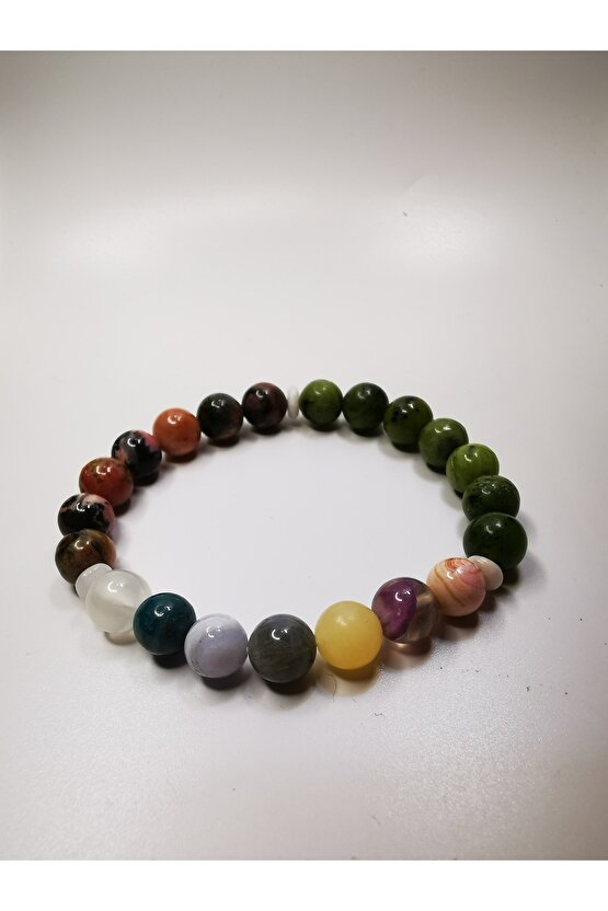 Aşk Mutluluk Sağlık Doğaltaş Bilekliği