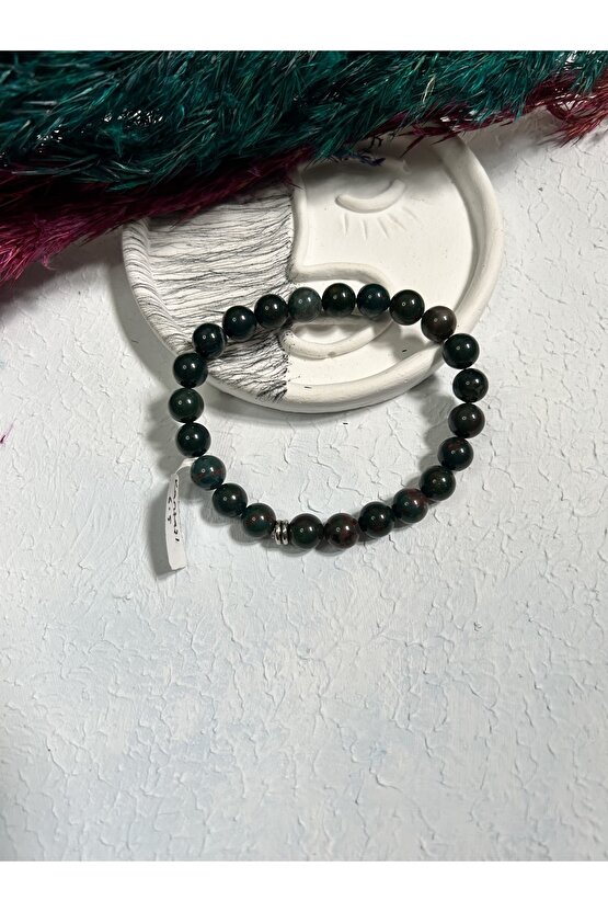 Kan Taşı (helyotrop) Bileklik