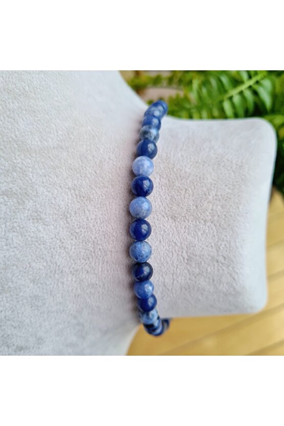 Sodalit Doğal Taş Bileklik (EL YAPIMI TASARIM ÜRÜNLER)