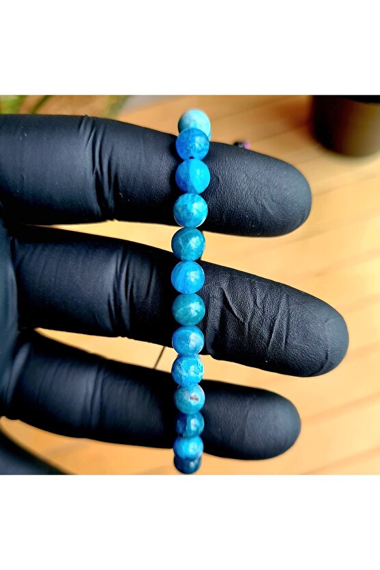 Apatit Doğal Taş Bileklik (EL YAPIMI TASARIM ÜRÜNLER)