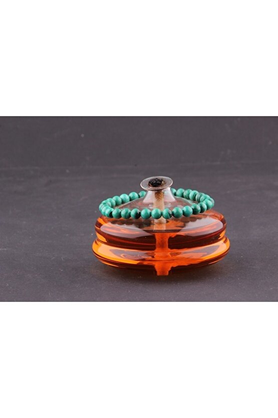 Doğal Taş Malahit Bileklik 6 mm