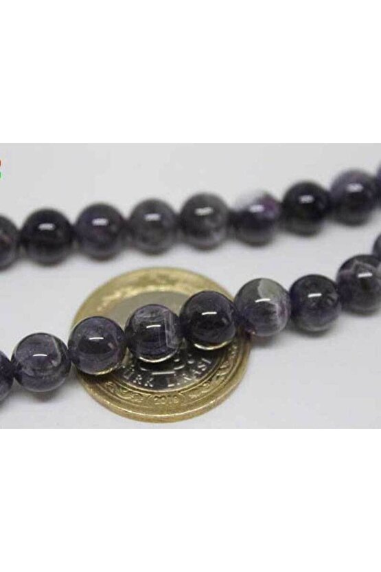 Ametist Taşı Koyu Renk Dizi 8mm