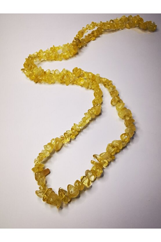 Sitrin kırıktaş doğaltaş dizi kolye