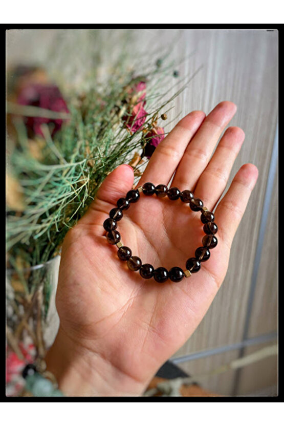 DUMANLI KUVARS DOĞALTAŞ BİLEKLİK