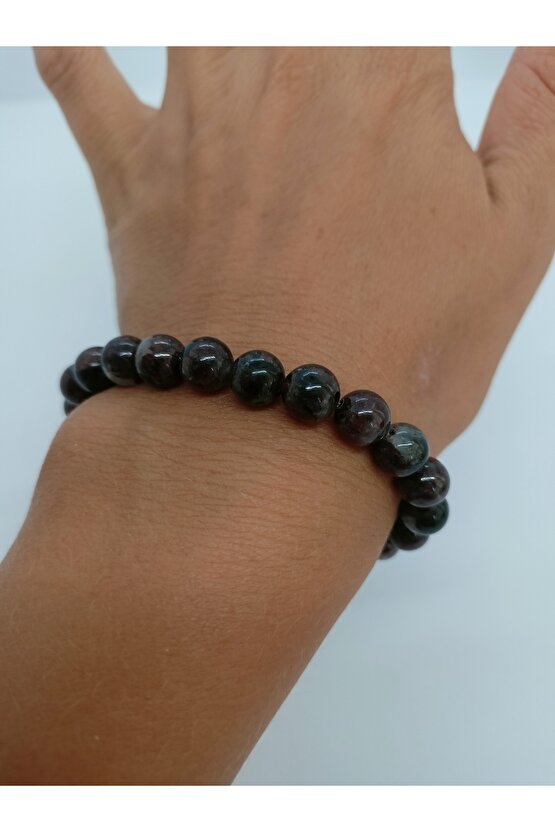 Doğaltaş bileklik  lal granat taşı bileklik-1079