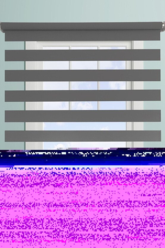 Gri Bambu Zebra Perde