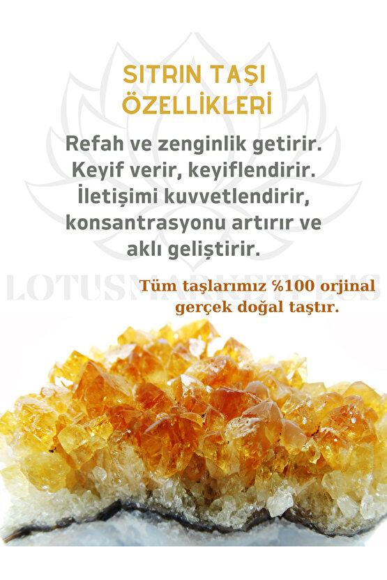 Sitrin(Para)taşı Doğaltaş Bileklik
