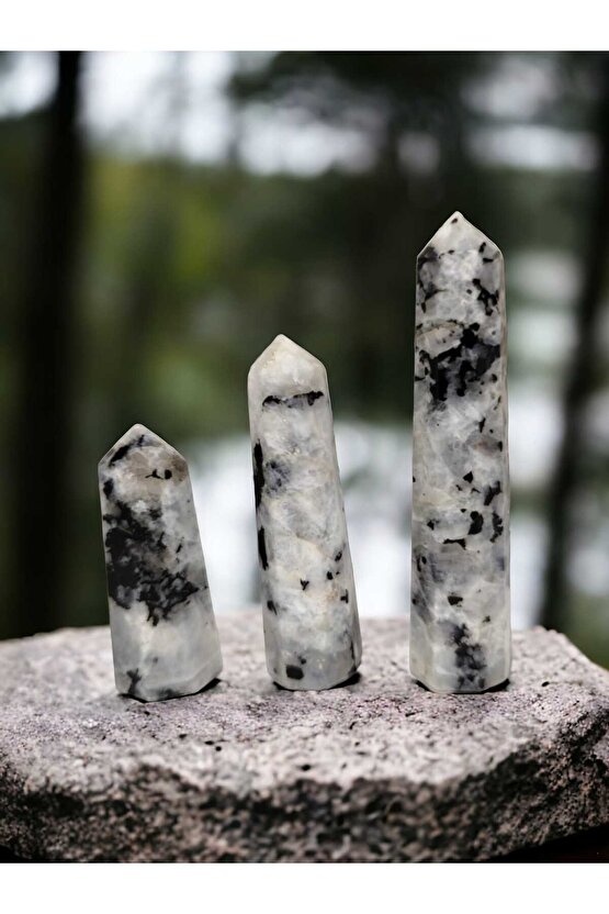 AY  TAŞI DOĞAL TAŞ KAZIK (SERTİFİKALI) KULE