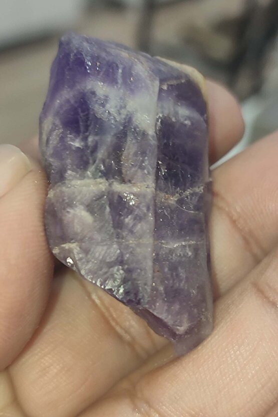 Ametist Taşı Brezilya İşlenmemiş Ham Natural Doğaltaş Parça 32 Gr