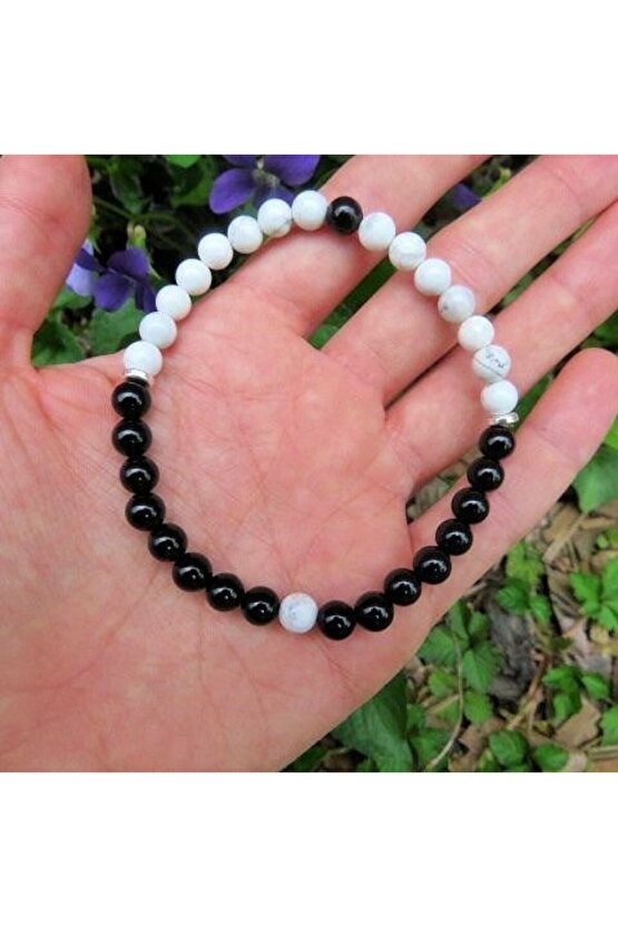 Havlit & Obsidyen Doğal Taş Bileklik 8mm