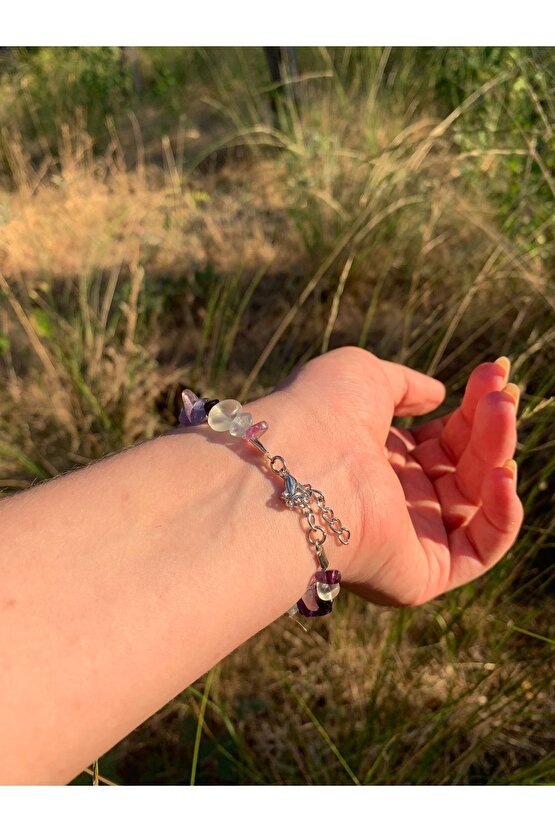 Doğal Florit Bileklik