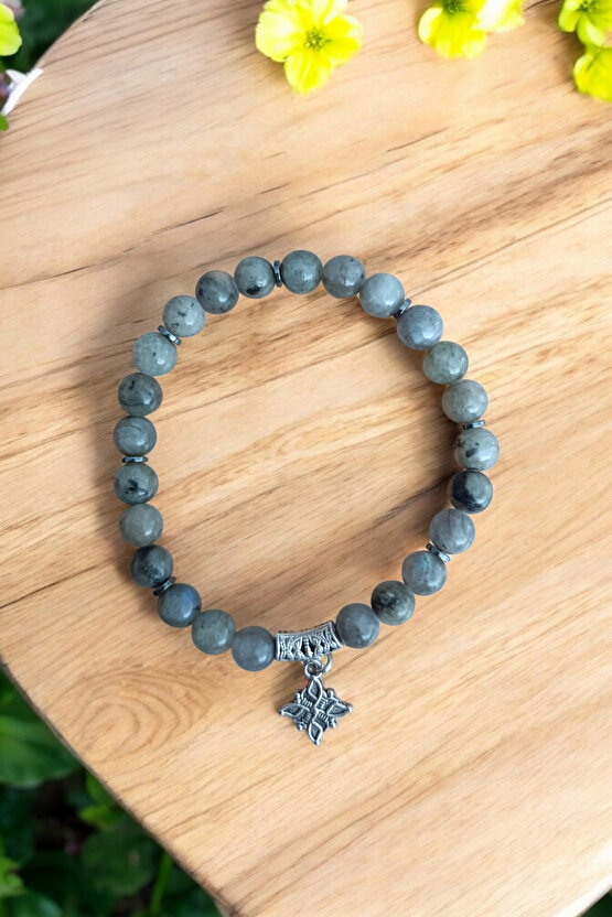 Labradorit Bileklik Oniks Bileklik Orijinal Gerçek Taş - Ruhsal Gelişim - Takıntı - Psişik