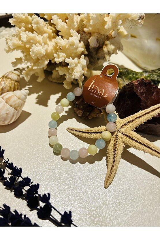 Morganit Doğal Taşlı Bileklik