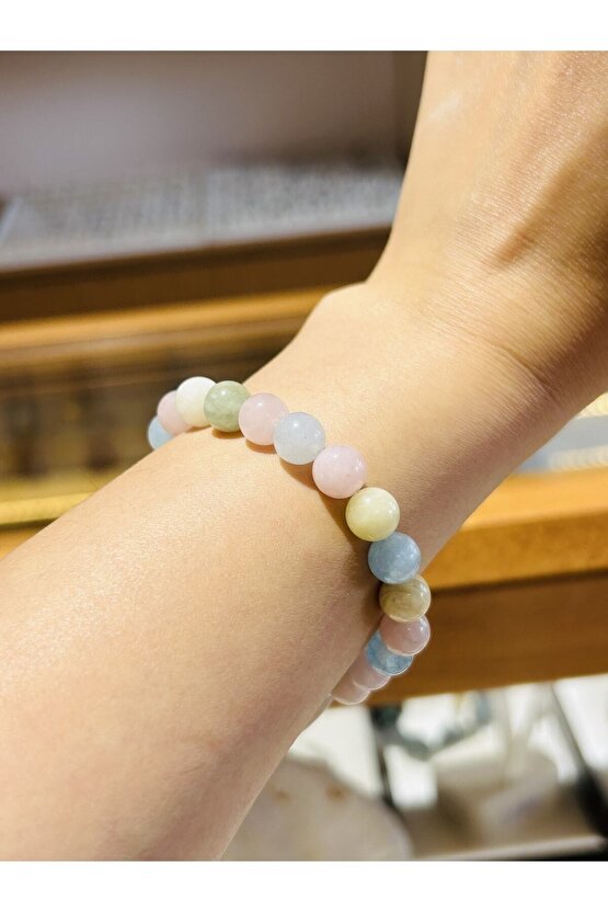 Morganit Doğal Taşlı Bileklik