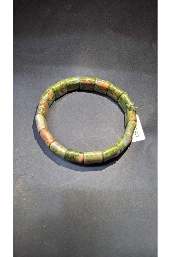 Unakit Rolex Kare Kesim 8 X 14 Mm Özel Kesim Doğal Taş Bileklik