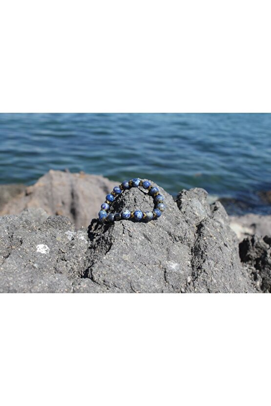 Lapis Lazuli Doğaltaş 8 Mm Küre Kesim