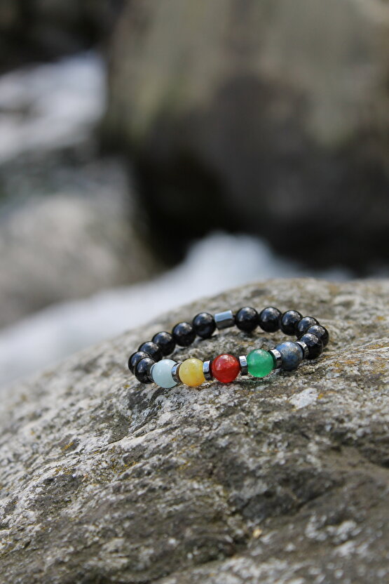 Çocuk Karnelyan Akik Lapis Lazuli Dumanlı Kuvars Aventurin Bileklik