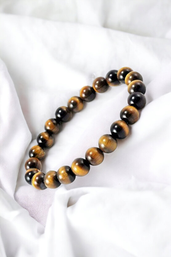 Kaplan Gözü Bileklik Orijinal Gerçek Kaplan Gözü Bileklik Esnek Misina Her Bileğe Uygun