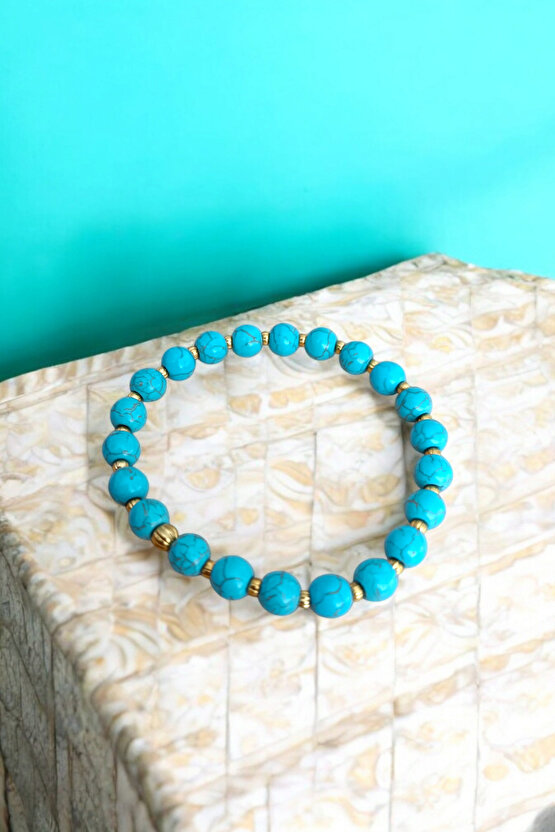 Firuze Bileklik Taşı Dorika Bileklik Orijinal Gerçek Hakiki Sertifikalı Doğal Taş