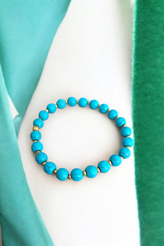 Firuze Bileklik Taşı Dorika Bileklik Orijinal Gerçek Hakiki Sertifikalı Doğal Taş