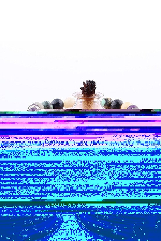 Dumortierit, Varisit, Kalsit, Labradorit, Ametist Doğal Taş 8 mm Bileklik