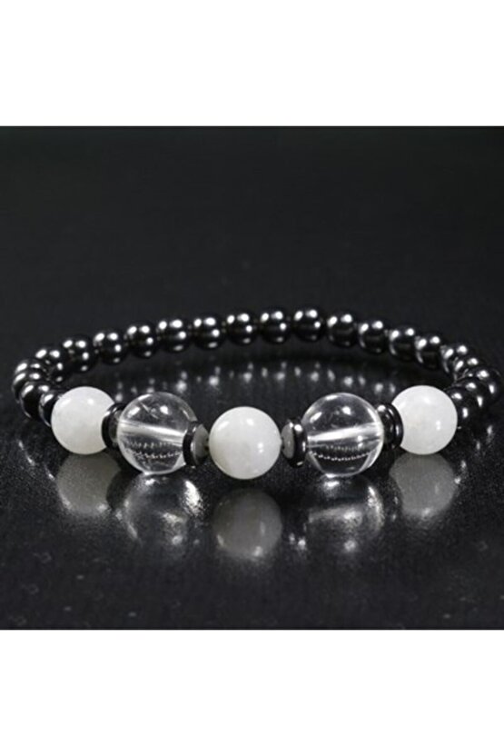 Hematit - Aytaşı - Kuvars Taşı Doğal Taş Bileklik