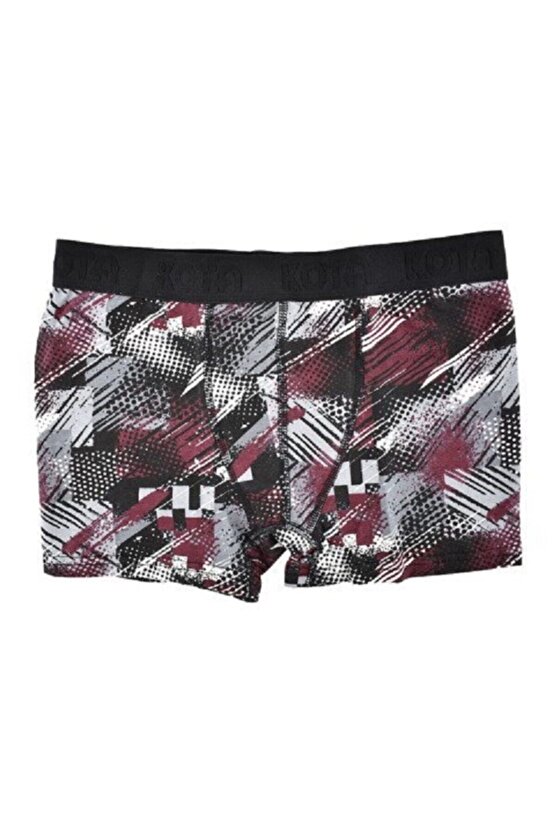 Kota 3lü Paket Çok Renkli Desenli Lycra Erkek Boxer