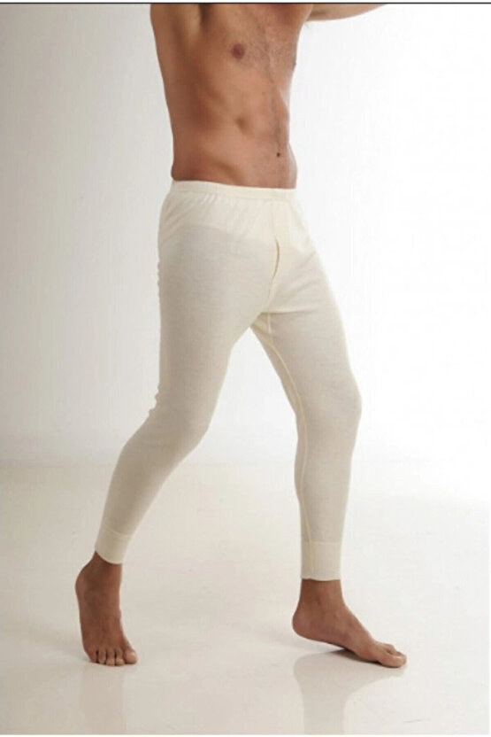 Erkek krem  Yün Alt Içlik % 75 Yün 25 Akrılık