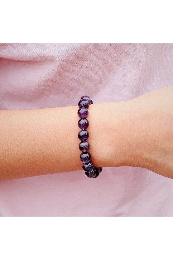 Ametist Doğaltaş Bilekliği