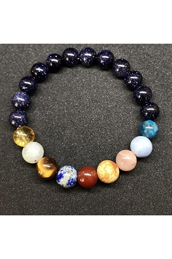 Doğaltaş Güneş Sistemi Gezegenler Doğal Taş Bileklik